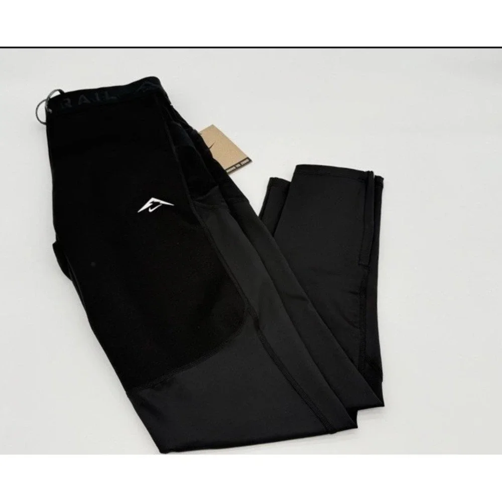 Nike Trail‎ Lunar Ray Running Hiking Pants Leggings Black Size Large FB8599-010